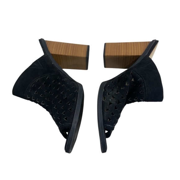 Route 66 Black Mules with Wooden Heel - Picture 4 of 6